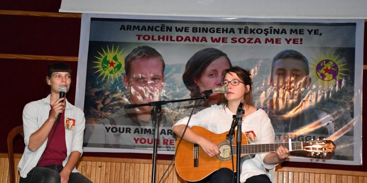 Ciwanên Enternasyonalîst li Dêrikê şehîd Bager Nûjiyan bibîr anîn