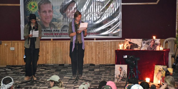 Ciwanên Enternasyonalîst li Dêrikê şehîd Bager Nûjiyan bibîr anîn