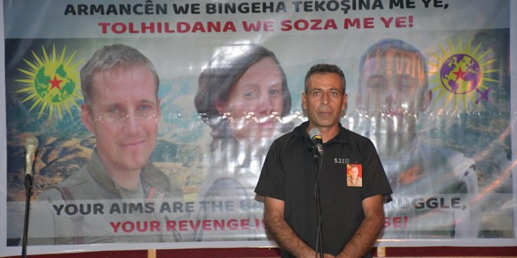 Ciwanên Enternasyonalîst li Dêrikê şehîd Bager Nûjiyan bibîr anîn