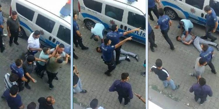 Bav û du zarokên xwe bi lêdanê hatin binçavkirin