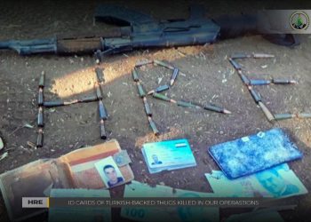 LEZGÎN – Çalakiyên HRE’yê li Efrîn û Marê: 8 çete hatin kuştin