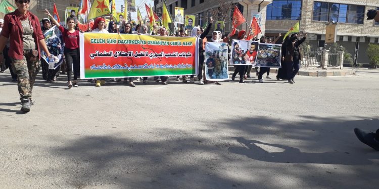 Li dijî dagirkeriyê Gelê Qamişlo daketin qadan