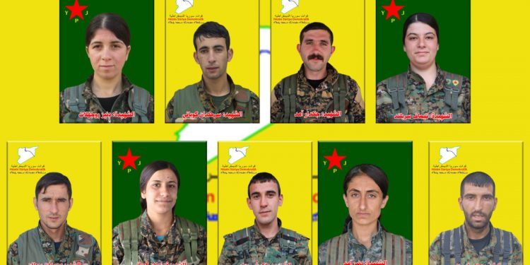 QSD’ê nasnameya şehîdên Berxwedana Cenga Rojava eşkere kir