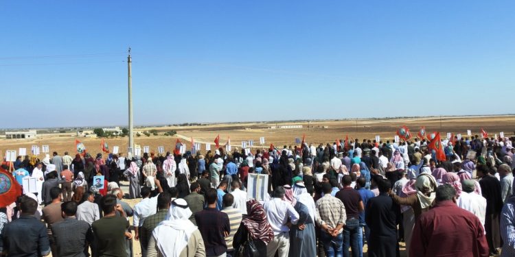 Pêkhateyên Girê Spî li dijî gefên dewleta Tirk li ser sinor çalakî pêk anîn