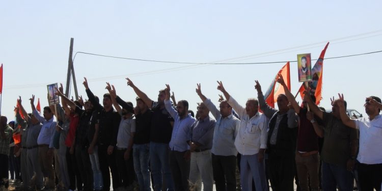 Pêkhateyên Girê Spî li dijî gefên dewleta Tirk li ser sinor çalakî pêk anîn