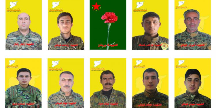 QSD’ê nasnameya şehîdên berxwedana dîrokî ya li dagirkeriya eşkere kir