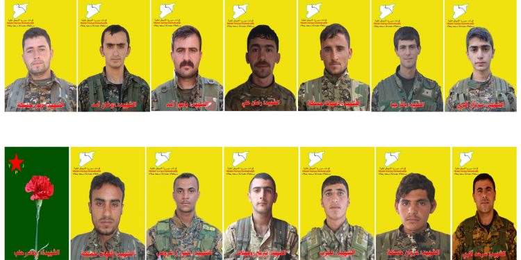 QSD’ê nasnameya şehîdên Berxwedan Cenga Rojava eşkere kir