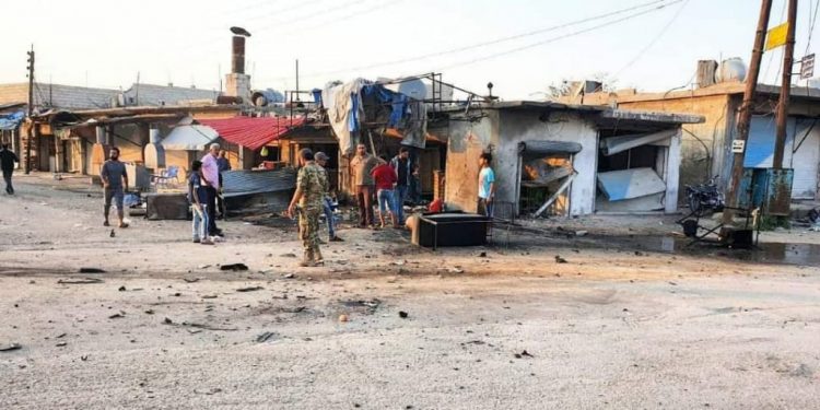 Li bajarokê Eyn Erûs teqînek pêk hat, kuştî û birîndar hene