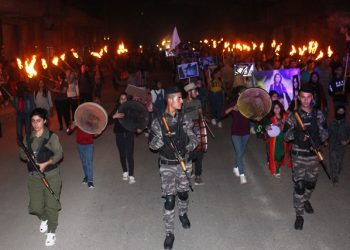 Di pêşengtiya ciwanan li Tirbespiyê êrîşên dagirker hatin şermezarkirin