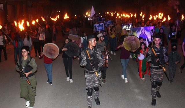Di pêşengtiya ciwanan li Tirbespiyê êrîşên dagirker hatin şermezarkirin
