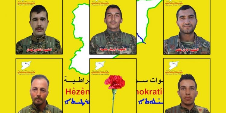 QSD’ê nasnameya şehîdên Berxwedana Cenga Rojava eşkere kir