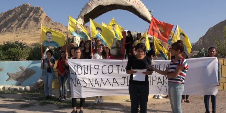 Jinên Ciwan ên Êzidî dijî komployê banga bilindkirina têkoşînê kir