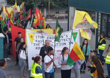 Di pêşengtiya ciwanan de li Lavrîoyê qirkirin û dagirkerî hate protestokirin