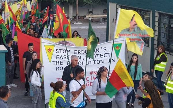 Di pêşengtiya ciwanan de li Lavrîoyê qirkirin û dagirkerî hate protestokirin