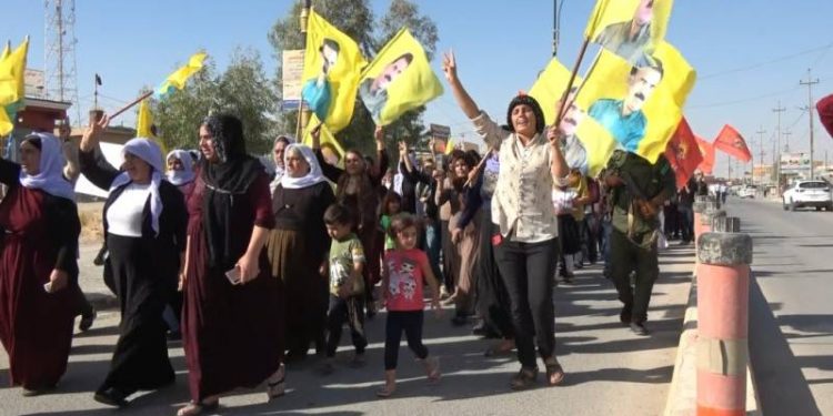 Li Şengalê di pêşengtiya Tevgera YCÊ û TAJÊ li dijî kiryarên PDK’ê û dagirkeriya Tirk çalakî