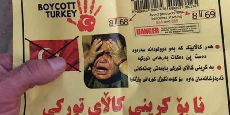 Li Başûrê Kurdistanê Boykota malê Tirkiyê her ku diçe zêde dibe