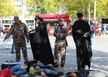 Ciwanan li Parîsê li dijî êrîşên dagirker çalakî lidar xistin