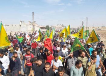 Gelê Serêkaniyê li dijî gefên dewleta dagirker a tirk daketin qadan