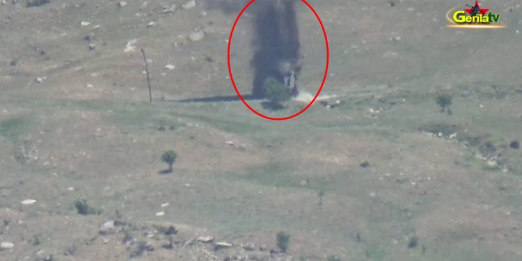 FLAŞ – Gerîla TV dîmenê çalakiya sabotajê weşand