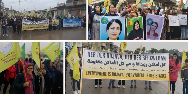Li herêma Cizîrê “Roja Cîhanê ya Rojava” ji aliyê hezaran ve bi coş hate pêşwazî kirin