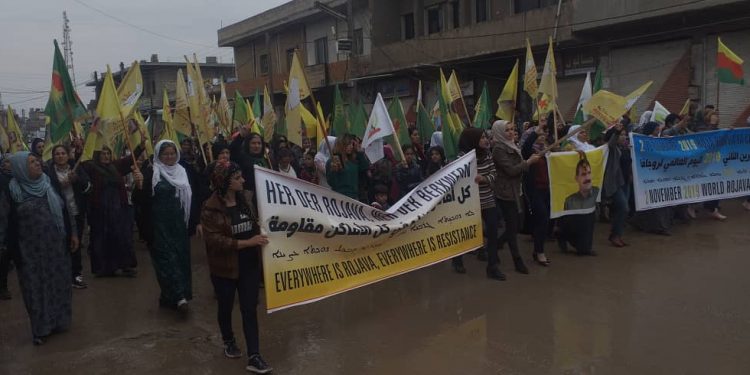 Li herêma Cizîrê “Roja Cîhanê ya Rojava” ji aliyê hezaran ve bi coş hate pêşwazî kirin