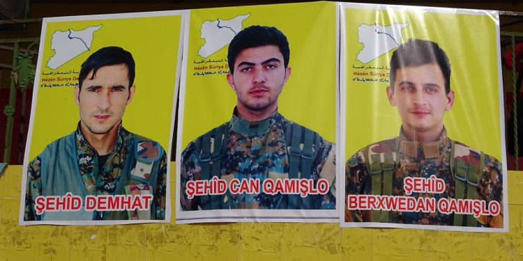 Li Qamişlo 3 şehîdên Cenga Rojava hatin oxirkirin