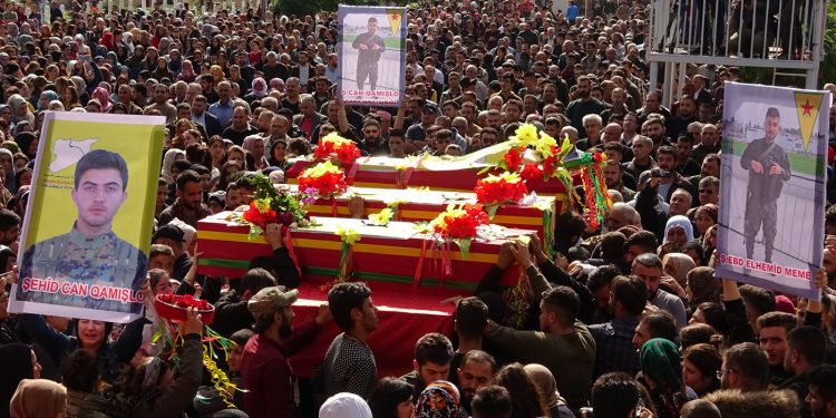 Li Qamişlo 3 şehîdên Cenga Rojava hatin oxirkirin