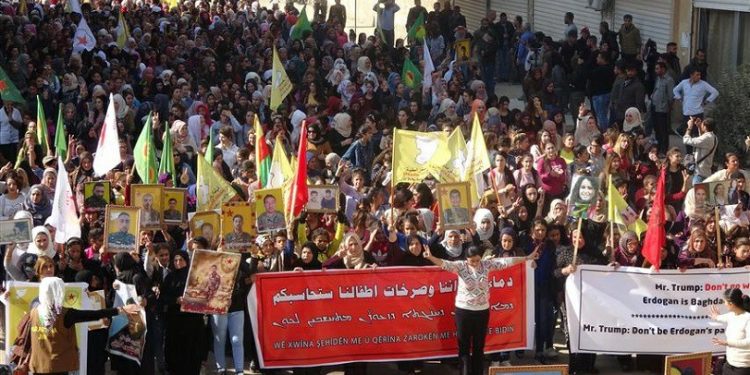 Li Hesekê û Dirbêsiyê êrîşên dagirker û serdana Erdogan a Washingtonê hatin şermezar kirin