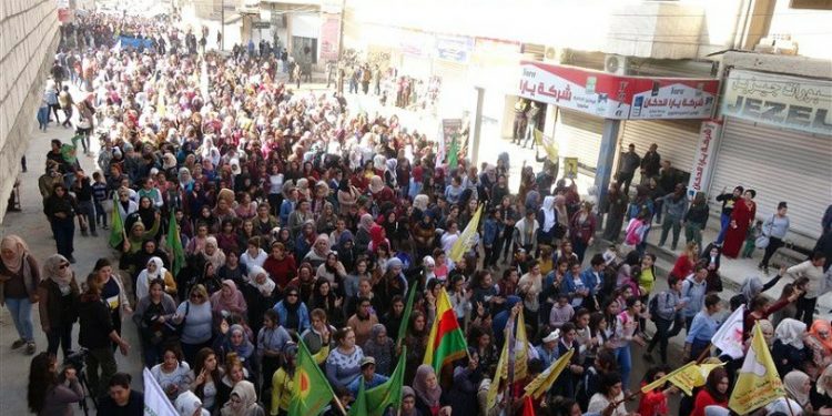 Li Hesekê û Dirbêsiyê êrîşên dagirker û serdana Erdogan a Washingtonê hatin şermezar kirin