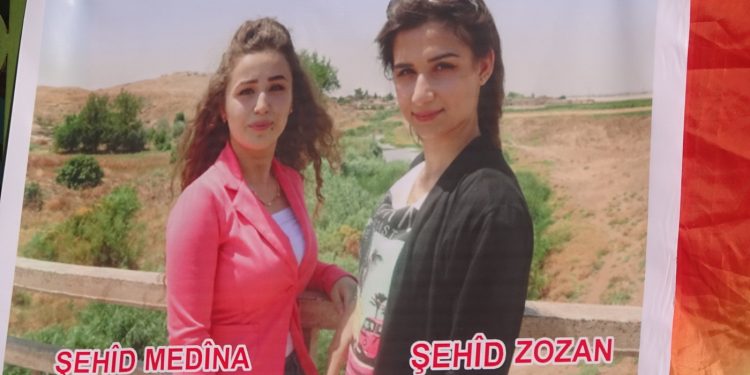 Şehîdên Berxwedana Cenga Rojava û şehîdên teqînên Qamişlo hatin oxirkirin