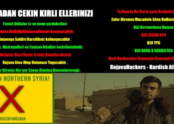 RojavaHackers bi sedan malperê tirk hack kirin û Cenga Rojava silav kirin