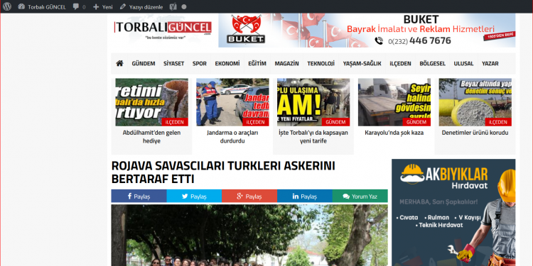 RojavaHackers bi sedan malperê tirk hack kirin û Cenga Rojava silav kirin