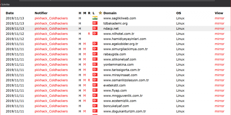 RojavaHackers bi sedan malperê tirk hack kirin û Cenga Rojava silav kirin