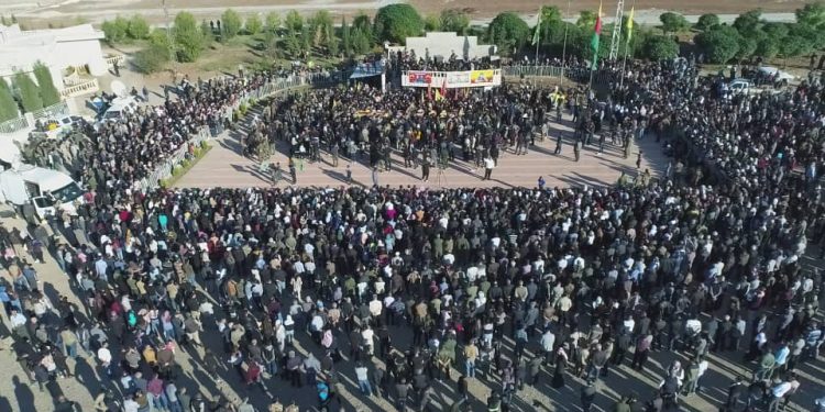 Li Dêrikê 14 şehîdên Berxwedana Cenga Rojava hatin oxirkirin