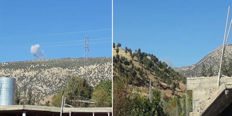 Balafirên Tirk gundên Zaxoyê bombebaran dikin