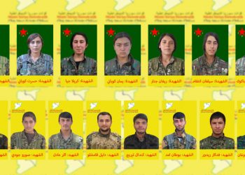 Nasnameya 15 şehîdên Berxwedana Rûmetê hatin eşkerekirin