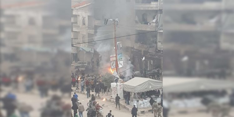 Li Efrînê teqînek bihêz çêbû