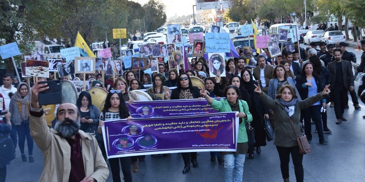 Li Silêmaniyê dijî şîdetê ser jin çalakiyek hate li darxsitin