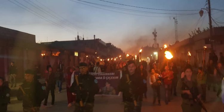 Jinên Ciwan berdewamkirina têkoşînê li dijî dagirkeriyê teqez kirin