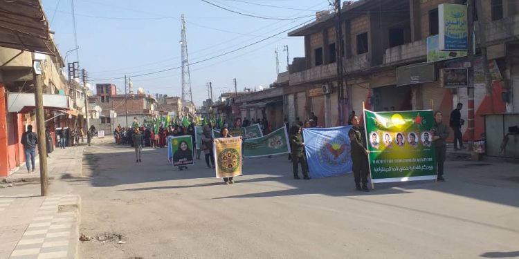 Li Bakurê Sûriyê û Rojavayê Kurdistanê çalakiyên Roja Têkoşîna li dijî Tundiya li ser jinan!