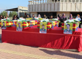 Li Dêrikê 4 şehîdên Berxwedana Cenga Rojava hatin oxir kirin