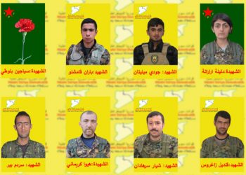 Nasnameya 8 Şehîdên Berxwedana Cenga Rojava hatin eşkerekirin