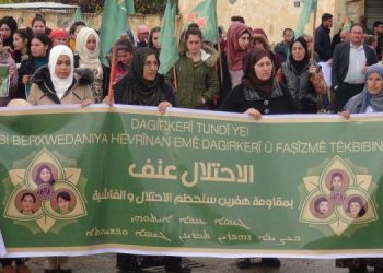 Li Bakur û Rojhilatê Sûriyê xwepêşandanên piştevaniya YPJ’ê