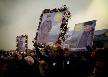 Bi hezaran kesî berê xwe dan konê sersaxiyê yê şehîd Sîpan Efrîn