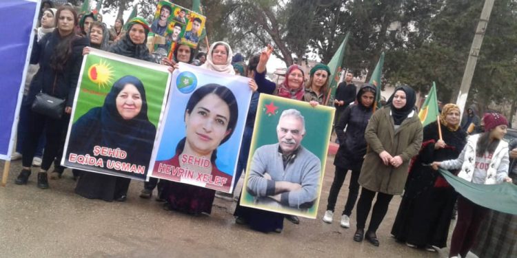 Li Bakur û Rojhilatê Sûriyê xwepêşandanên piştevaniya YPJ’ê