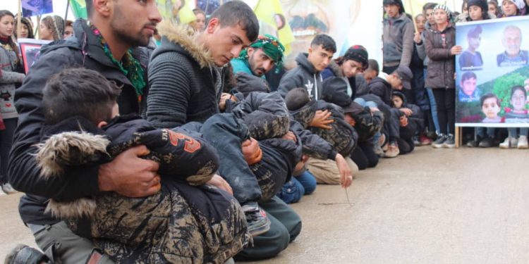 Yekitiya Jinên Ciwan a Herêma Efrînê komkujiya Til Rifatê şermezar kir