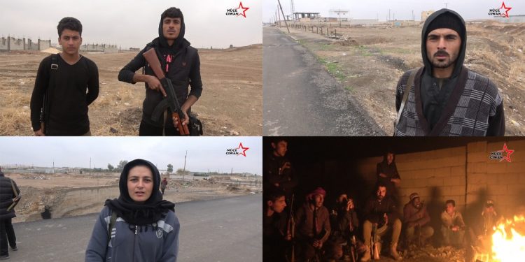 Ciwanên Şoreşger li Eyn Îsa di çeperên berxwedanê de cih digrin