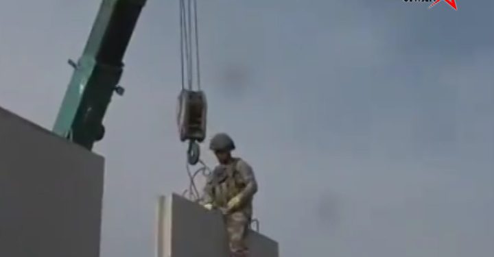 Navbera Serêkaniyê-Girê Spî dîwarê dagirkeriyê tê lêkirin