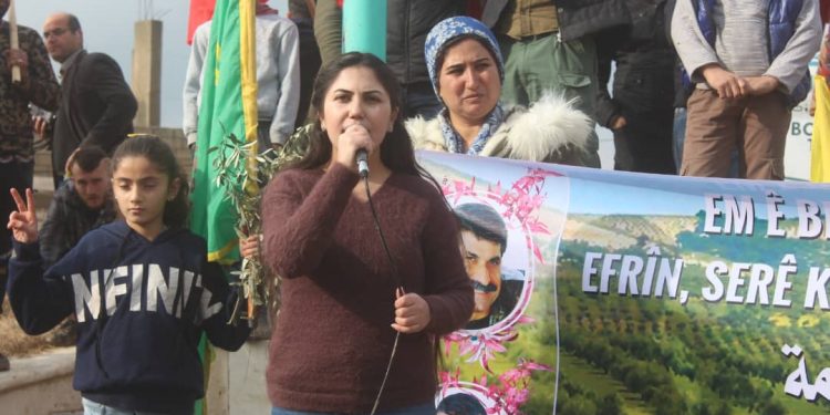 Gelê herêma Cizîrê dagirkeriya li ser Efrînê şermezar kirin