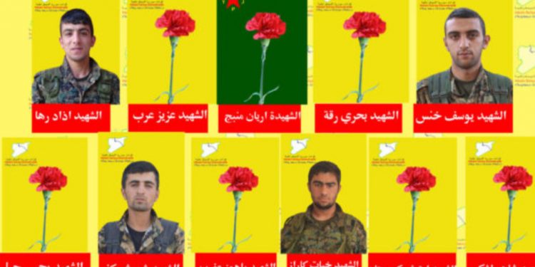 QSD’ê nasnameya 11 şehîdên Berxwedana Cenga Rojava eşkere kir